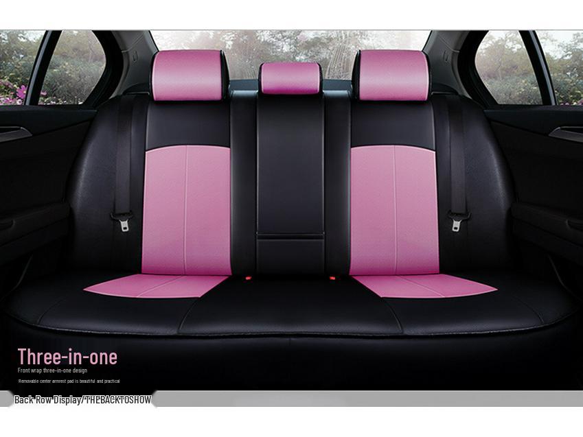 Universal Full Leather 3D Surround Car Seat Cushion - All-Season Protection
