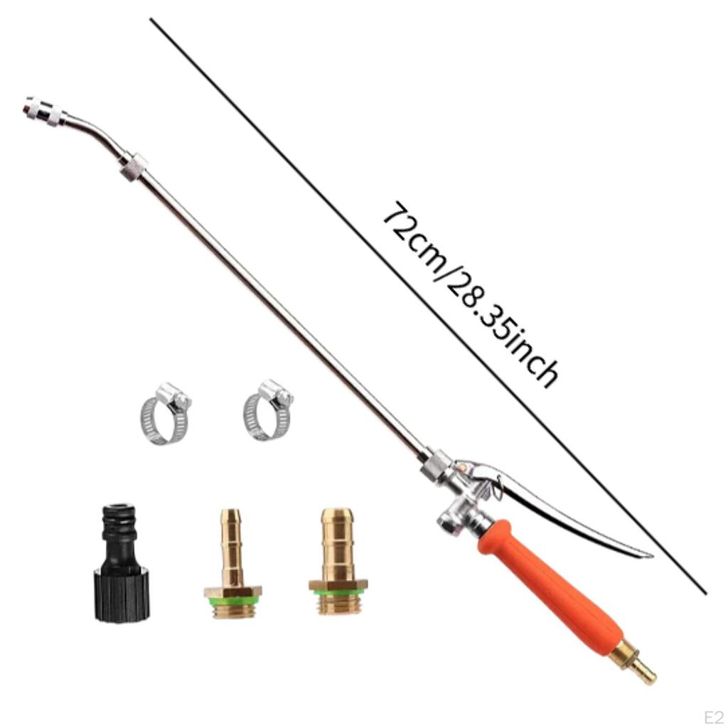 Sprayer Wand for Garden Hose 1/2" 3/8" Quick Connector Yard Adjustable Nozzle Car Cleaning