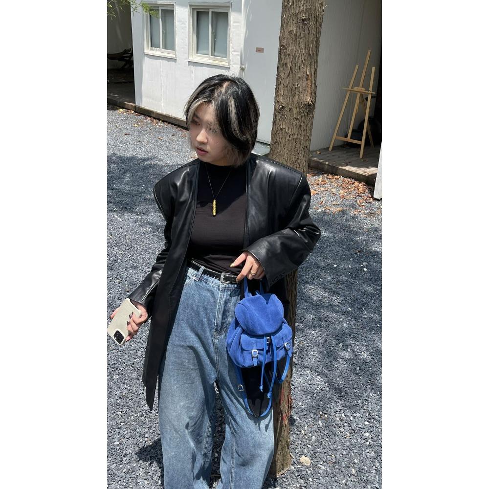 

Корейский Миноритарный Высококлассный Чувственный Большая Вместимость Коровья Кожа Имитация Ты Маленький Рюкзак на Двух Плечах Женский Дорожный Отпускной Рюкзак для Отдыха Женский 20x13x16cm