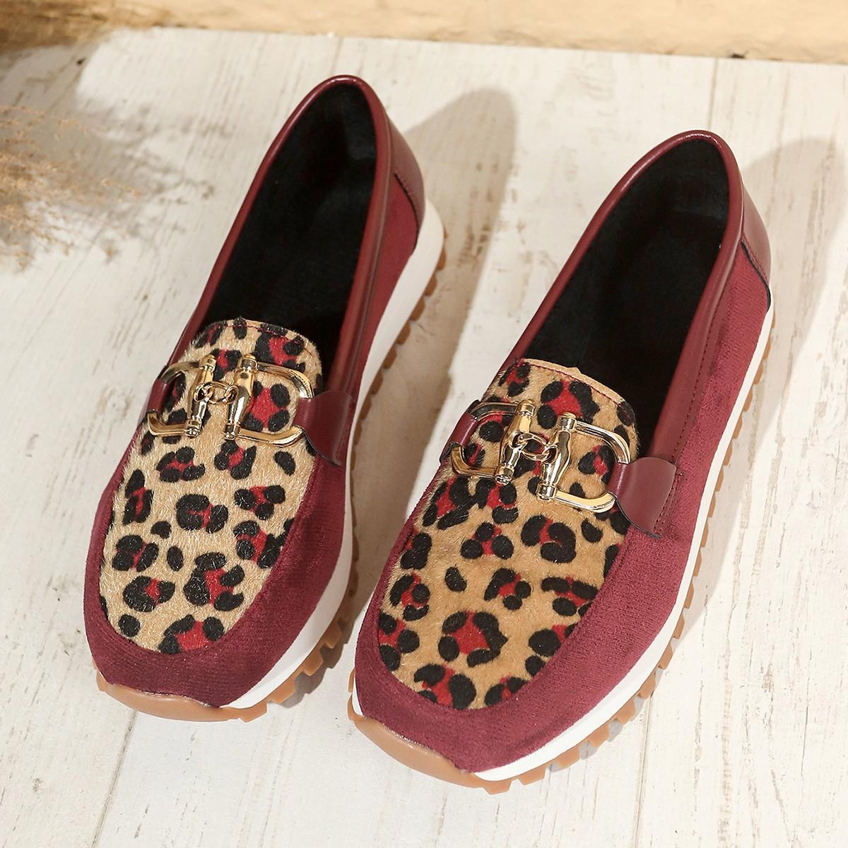 

2025 High Quality Women Shoes Light Comfort Flas Platform Shoes Metal Buckle Casual Mother Shoes Wedge Women Loafers sneakers 43 вина червоного кольору