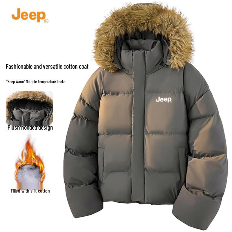 

JEEP Men s 2025 Winter Hooded Padded Jacket S