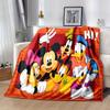 1pc Mickey Mouse and Minnie Flannel Throw Blanket - Soft, Cozy, And Versatile For All Seasons - Perfect For Couch, Bed, Office, And Travel C