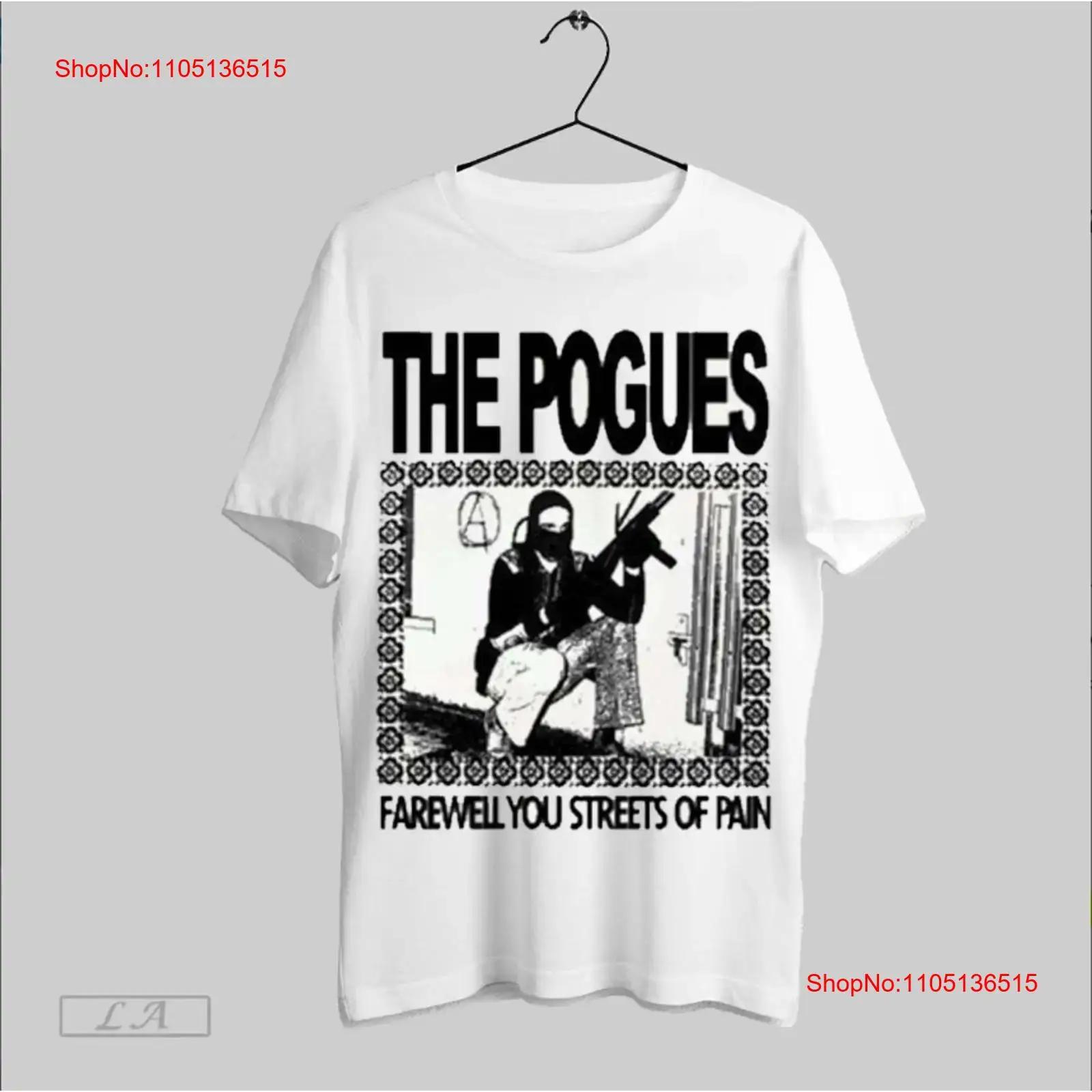 

The Pogues T Shirt Farewell You Streets Of Pain All Size vintage Washed homme Comfortable designer clothes graphic fashion 5XL різнокольоровий
