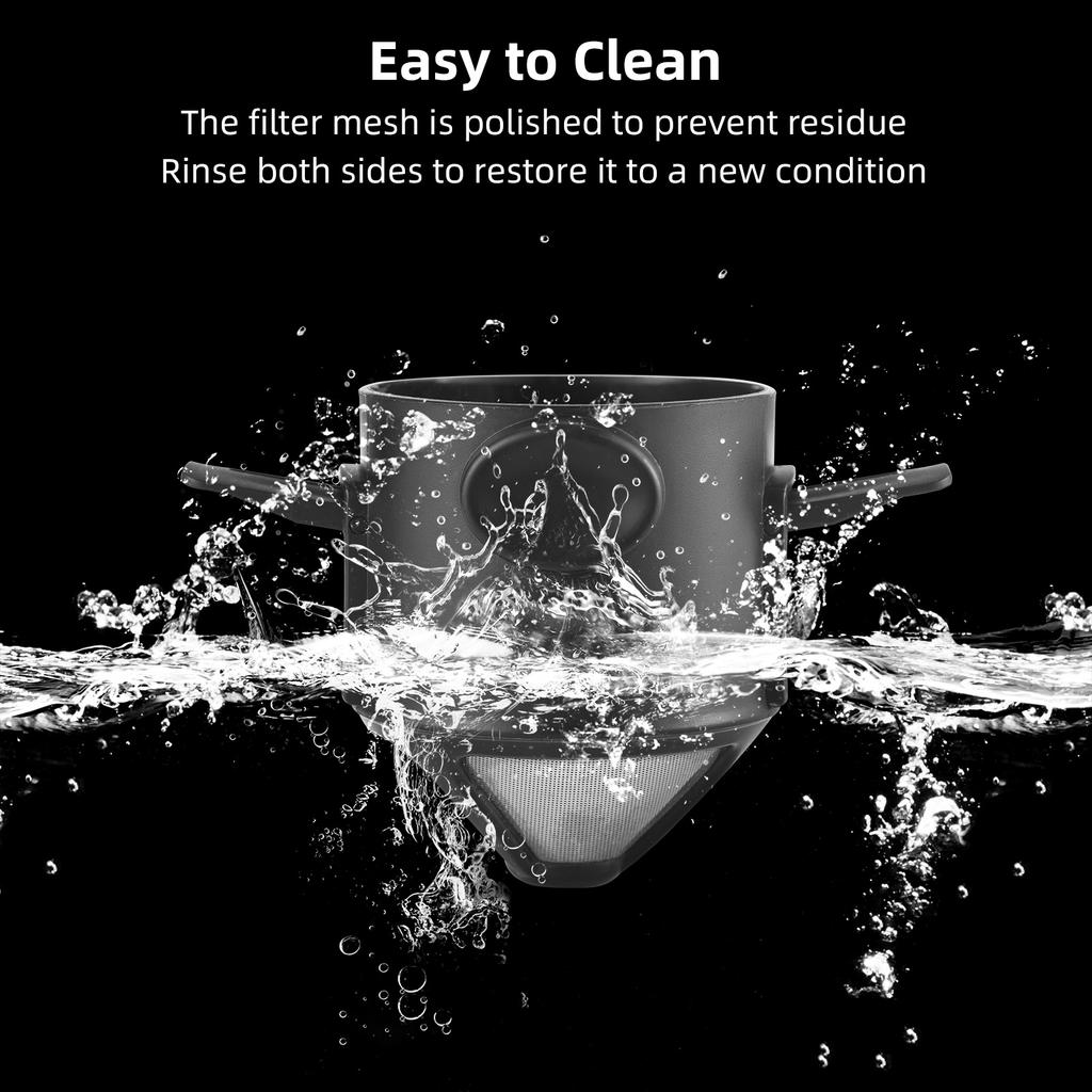 Czajnik kempingowy z kubkiem i filtrem do kawy na zewnątrz Czajnik do gotowania wody Czajnik turystyczny 1,4L