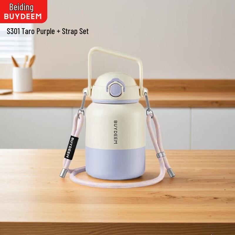 

Buydeem S301 800ml Stainless Steel Insulated Thermos with Strap