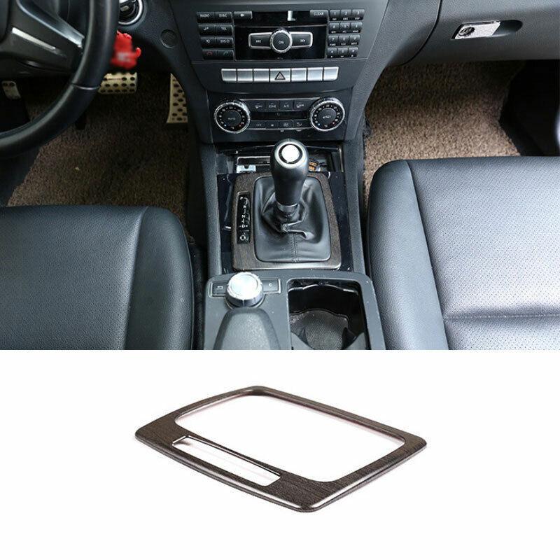 Oak Wood Grain Central Console Gear Shift Cover Trim For Benz 2008-2014 C-Class