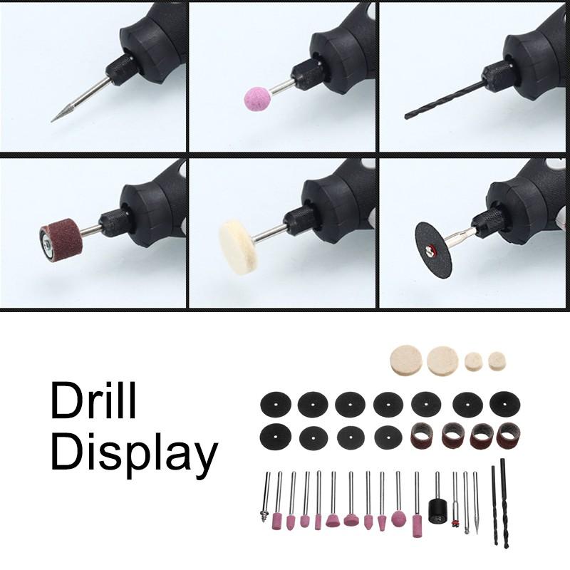 8000 U/min 180 W 220 V Mini Tragbare Elektrische Bohrmaschine Rotationswerkzeug Schleifen Handwerkzeug Polieren mit 40 Stück Zubehör