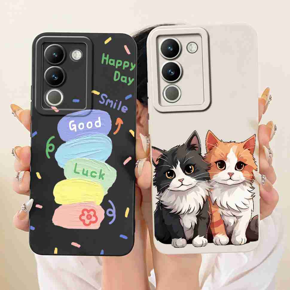Für vivo Y200 5G Hülle Beliebtes Süßes Design Silikon Rückseite Für Vivo y200 Y 200 5G Handy Schutzhüllen Stoßfänger