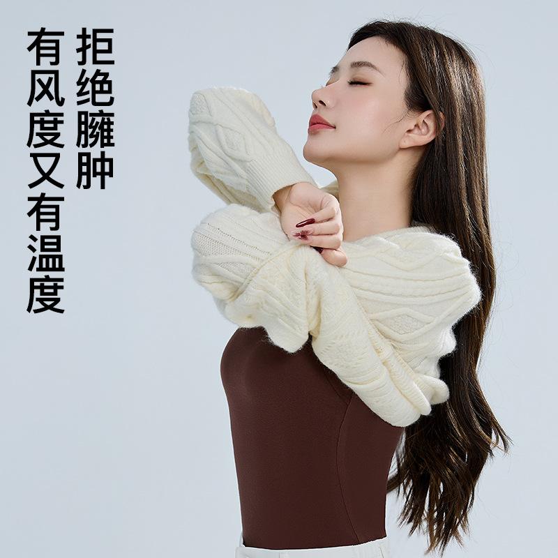 Womens Braless Thermal Vest Built In Bra Fleece Lined Seamless Heat Layering Top