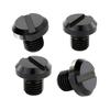 Mirhua M10x1.25 Aluminum 304 Stainless Steel Motorcycle Mirror Hole Cover Caps (Black) for Yamaha Honda Kawasaki Suzuki BMW