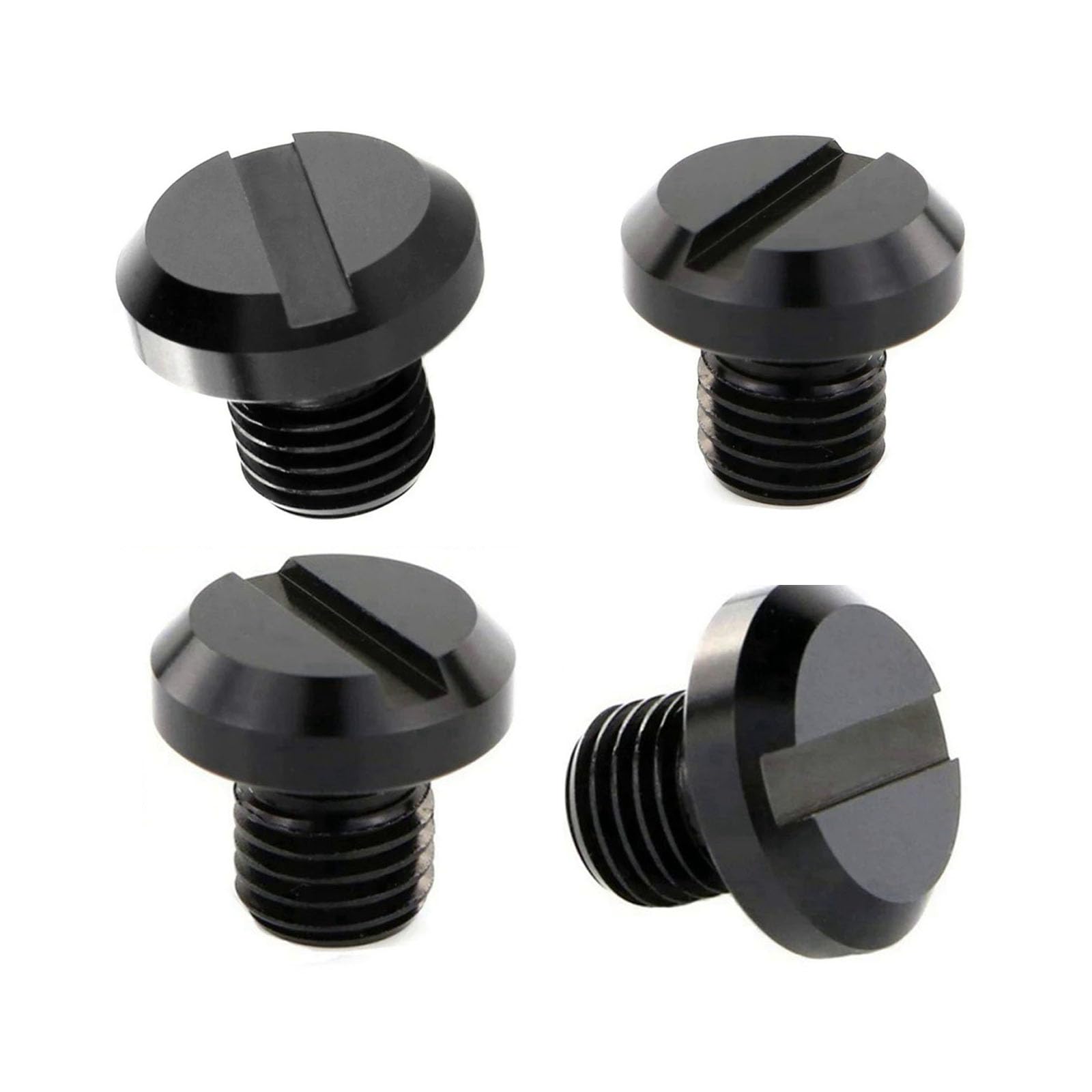 

Mirhua M10x1.25 Aluminum 304 Stainless Steel Motorcycle Mirror Hole Cover Caps (Black) for Yamaha Honda Kawasaki Suzuki BMW