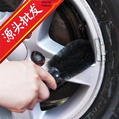 Round Head Straight Handle Car Wheel and Tire Cleaning Brush