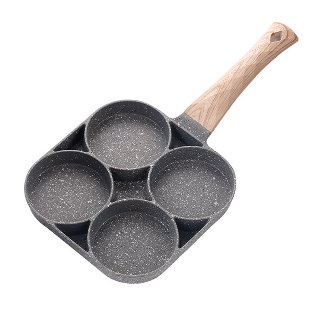 4 Cups Pancake Pan Gas Induction Cooker Universial Medical Stone Non Stick Egg Frying Pan for Kitchen