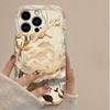 Handyhülle Für iPhone 17 Air 16 15 14 13 12 11 Pro Max 17 Pro 16e 15 Plus 13 Mini TPU Blumen Goldene Lotus Hülle Silikon