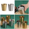 Pack Of 4 Stainless Steel Insulated Cups Double Wall Metal Drinking Glasses Stackable Drinkware for Home and Camping