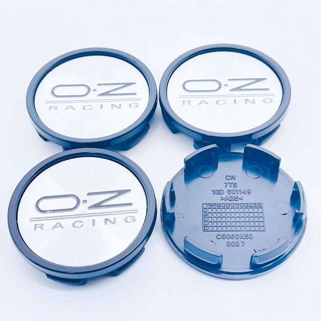 4 Stück/Set O.Z. Racing 58mm Auto-Radnabendeckel Felgendeckel Staubdichte Abdeckungen Für 50mm OZ Emblem Logo Plakette Auto Zubehör