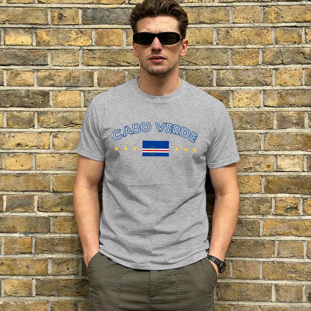 Cape Verde T Shirt Unisexs Pure Cotton Vintage TShirt O Neck Tee Shirt Short Sleeve Clothes Birthday Gift