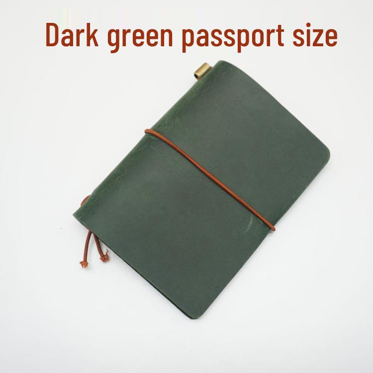 Cowhide Traveler's Loose-leaf Notebook Planner Diary