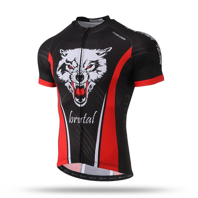 XINTOWN Mens Short Sleeve Cycling Jersey Breathable Bike Top Riding