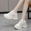Korean version of dad shoes, women's travel shoes, little white shoes, heightened thick soles, simple and fashionable running shoes, not stinky, not