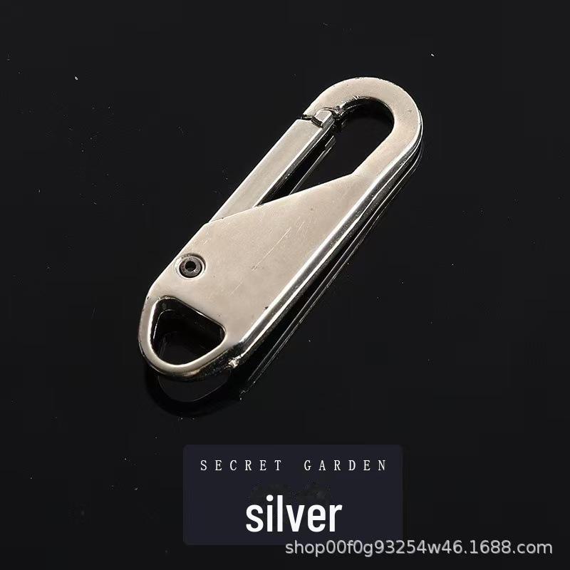 Tool-Free Universal Zipper Puller for Coats, Shoes, and Boots with Metal Pendant