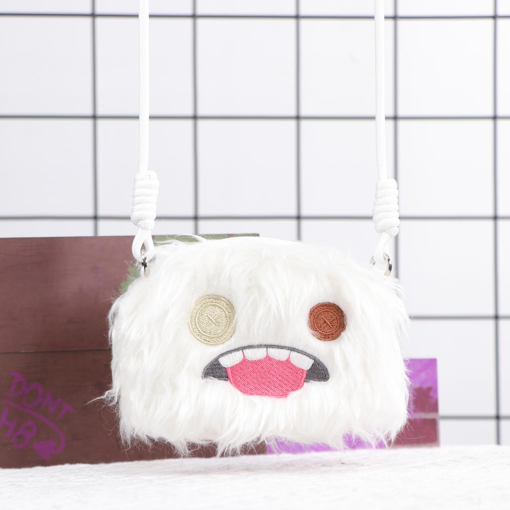 Fuggler Original Mini Shoulder Coin Purse Plush Toy 10cm Bag Ugly Monster Headphone Case Small Capacity Peluche Adjustable Strap