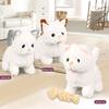 1 Set Kids Electronic Plush Dog Toy Walking Interactive Puppy Rabbit Cat Plushie Toy Toddlers Boys Girls Educational Simulation Animal Toy