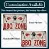 BBQ Warning Metal Tin Sign Oven Vintage Wall Decor Plaque Painting Barbecue Shop Restaurant Craft Pub Home Decor 20x30cm