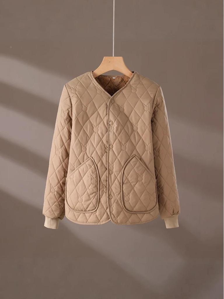 2025 Women's Winter Cotton Jacket: Cold-Proof, Fleece-Lined, Thickened Coat for Warmth and Comfort