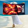 Personalized customized proof beach towel with One Piece pattern - soft, absorbent,quick-drying,perfect swimming,camping&bathing