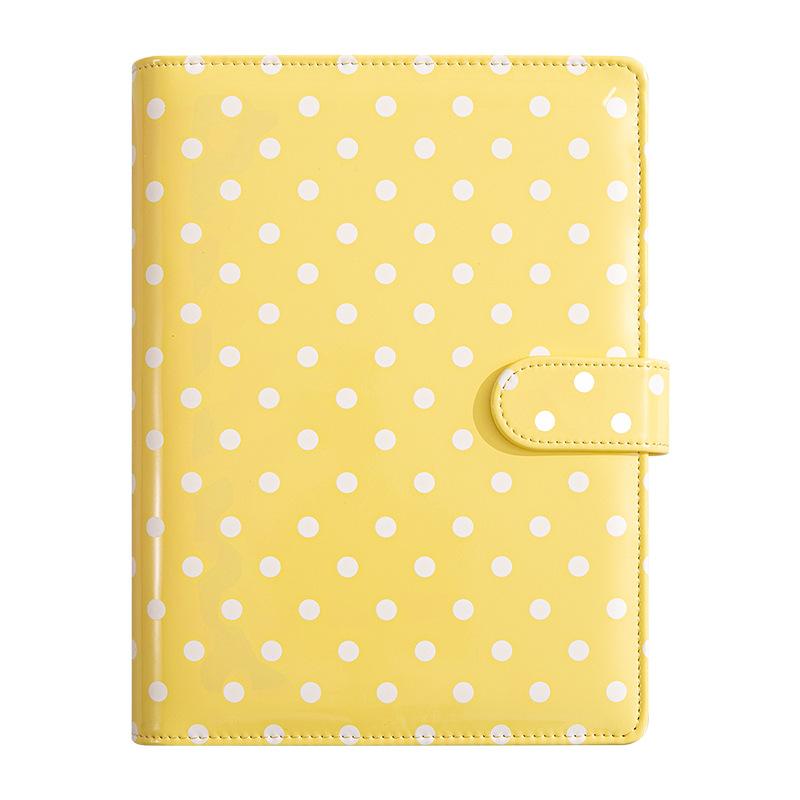 A5 Loose-leaf Account Notebook Spotted Cover Planner Custom Financial Organizer Multi-slot Work Journal Portable Record Book