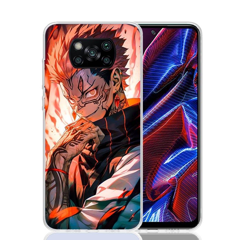 Hot Anime Kaisens Jujutsus Case Phone Cover for Xiaomi Redmi Note 10 9 9S 8 8T 7 5 Pro Mi 12T 11T 10T 9T 12 11 Lite A3 A2 Trend