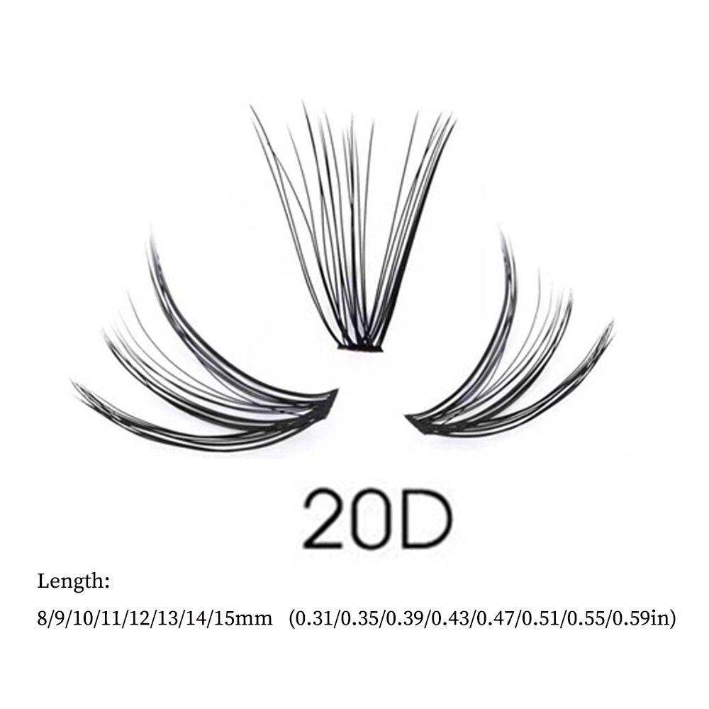 1Box/60 Bundles Extension Natural Eyelash 20D Mink Cluster Lashes  Makeup Tools