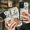 Phone Case: 2D flat, suitable for Samsung Galaxy A34 A35 M05 M06 S20 S22 S21 FE Plus 5G protective case, featuring a capybara wearing gaming headphone