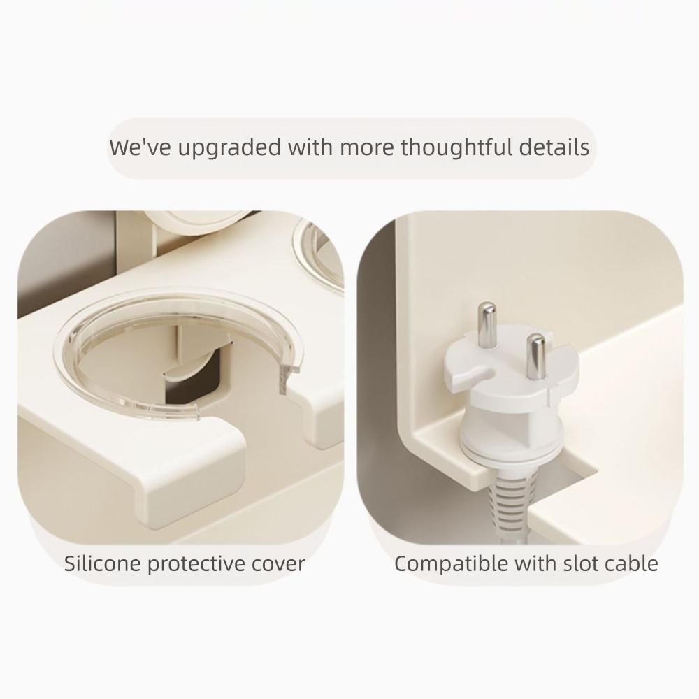 No-Drill Bathroom Organizer Suction Cup Storage Rack Simple Hair Dryer Holder  Household