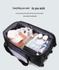 Expandable Water-Repellent Luggage Trolley Bag with Wheels - Large Capacity