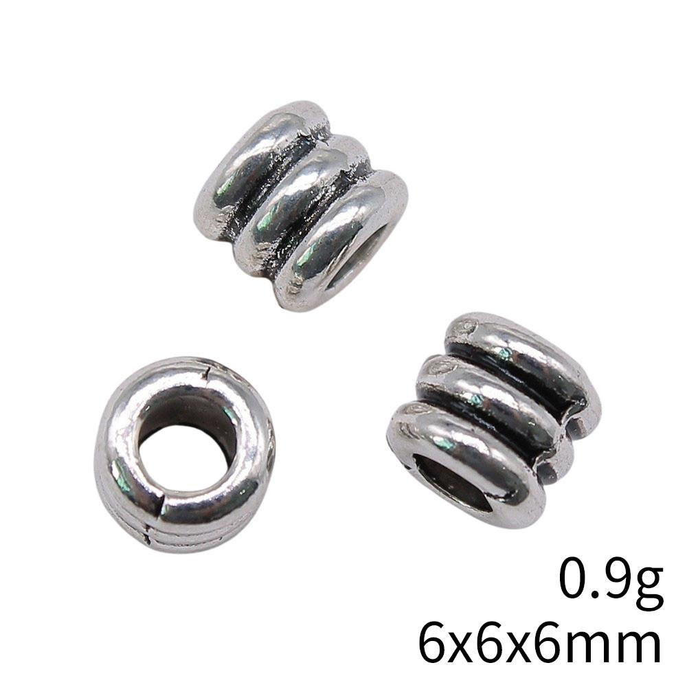 Bead Pendant Jewelry Findings Big Hole Beads Loose Spacer Accessories Parts Beads For Making Bracelets Women's Accessories