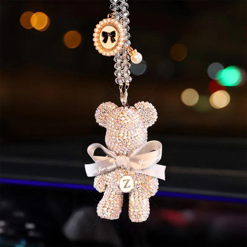 New Car Bear Air Freshener and Bear Auto Rearview Mirror Pendant Air Vent Perfume Parfum Flavoring for Auto Interior Accessories