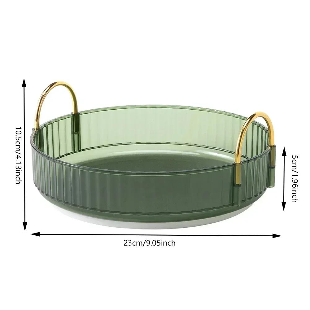 360° Rotatable Desktop Cosmetic Rack Bathroom Shelf Large-capacity Perfume Aromatherapy Skin Care Product Storage Rack Organizer