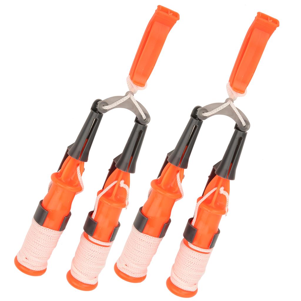 2pcs Fishing Safety Pick Outdoor Life Saving Dual Handheld Hammer with Safety Belt