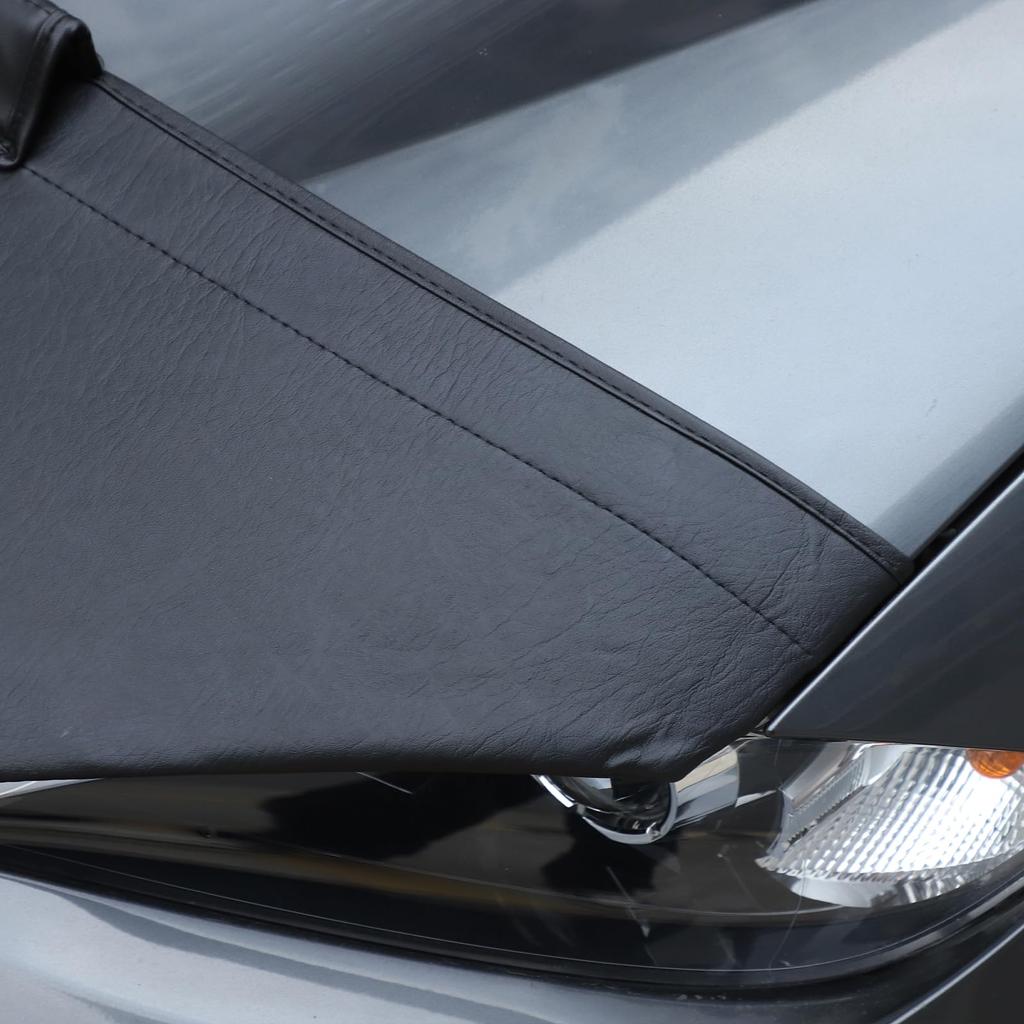 Hcilloend Bug Guard Hood Sandproof Cover for New Mazda Roadster RF ND Series Genuine Leather Hood Sandproof Insect Protective Dirt Easy Exterior