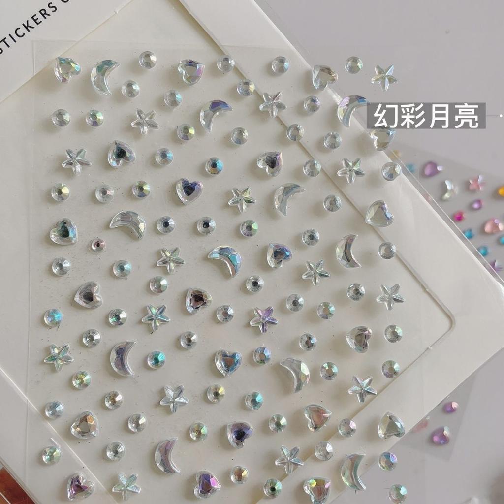 Naklejki z Kryształkami Diamentowymi 5D Błyszczące Kropla Wody Rhinestone Naklejka Dekoracyjna Rękodzieło Samoprzylepne Klejnoty Prezenty dla Dziewczynek Dzieci