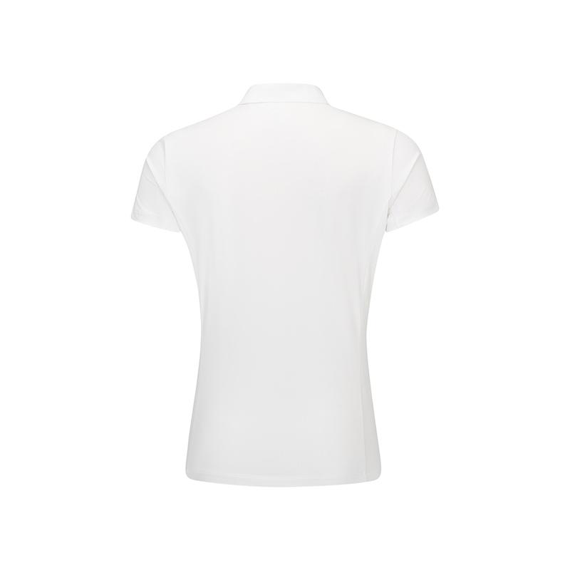 Li-Ning Ultimate Glory Series Simple High Elastic Comfortable Slim Fit Versatile Quick Dry Breathable Short Sleeve Polo Shirt Women tops APLW070-3