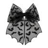 Women Hair Clip Strong Grip Non-Slip Design Punk Style Bats Spider Webs Pattern Hair Pin Halloween Hair Accessories