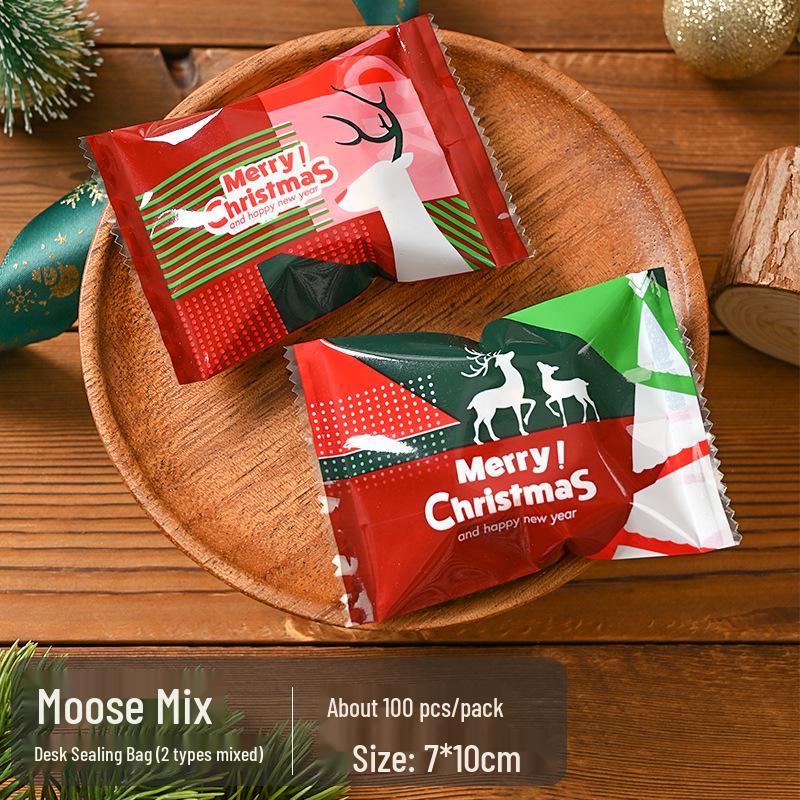 Christmas Gift Bag for Candy and Cookies - Kids' Drawstring Ribbon Bag