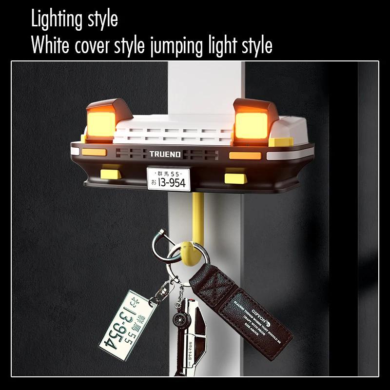 AE86 Car Keychain Hook Decoration Car Open Headlight Wall Mounted Keyhook Gift Car Headlight Keyhook Wall Mounted Door Rear