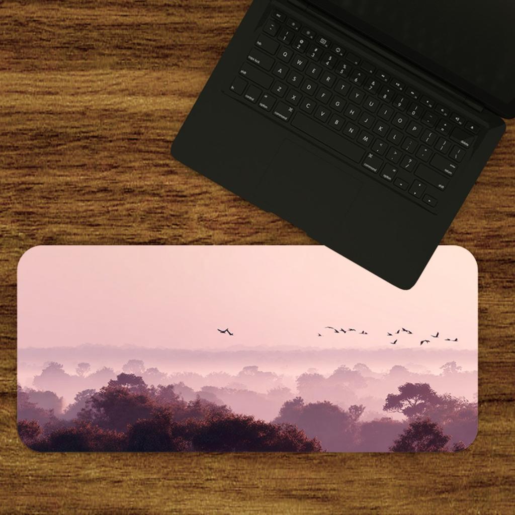 Dreamy Pink & Purple Sky XL Mouse Pad | Upgrade Your Setup with This Durable, Smooth Desk Mat for Gaming and Office