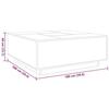VidaXL Table basse avec LED infini blanc 100x100x40 cm 3284042