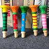 1PC Wooden Trumpet Horn 5 Colors Available Small Whistle Horns Musical Instruments Suitable for Beginners Party Noise Makers ZYF