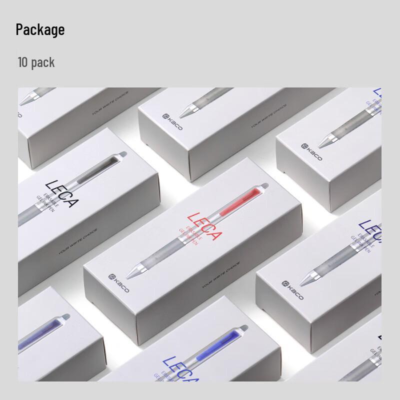 KACO 0.5mm Erasable Red Press Gel Pen